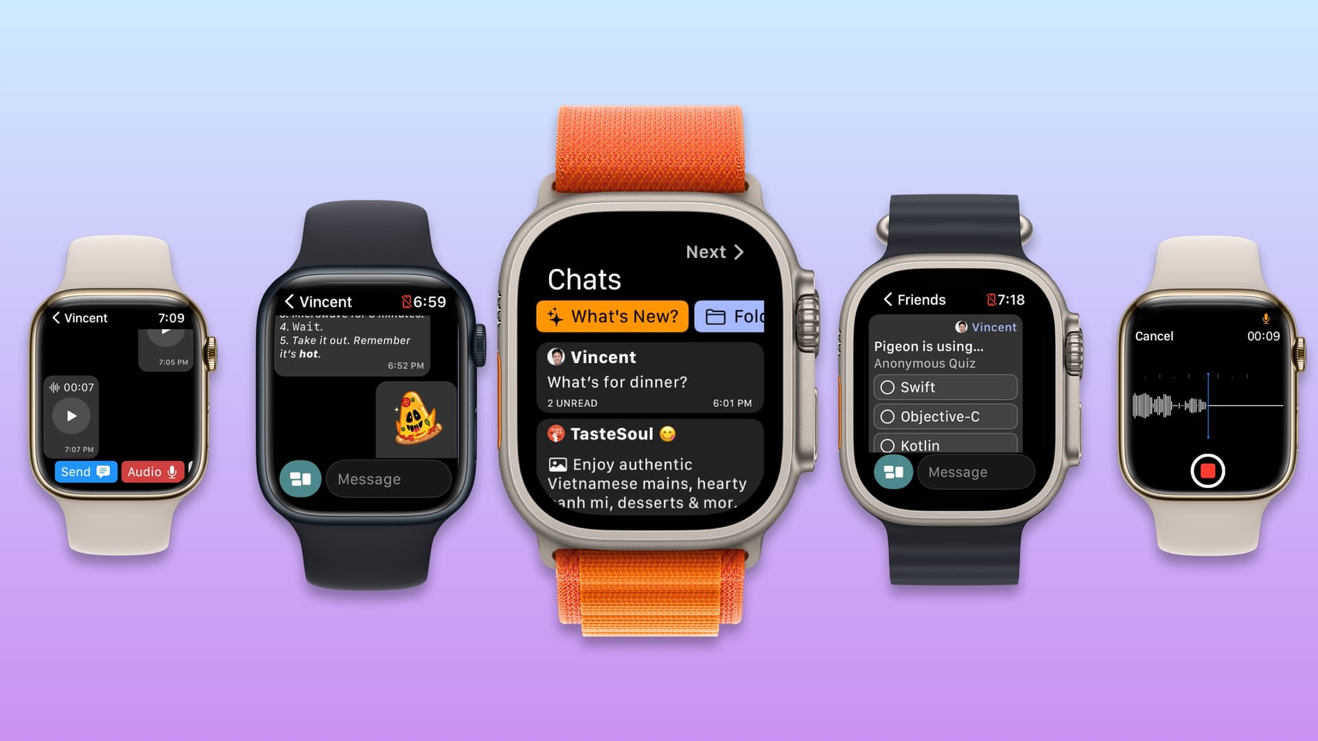 Introducing Pigeon 1.1, now with stickers and voice messaging