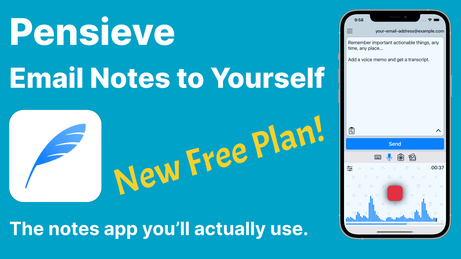 Introducing the Pensieve Free Plan!